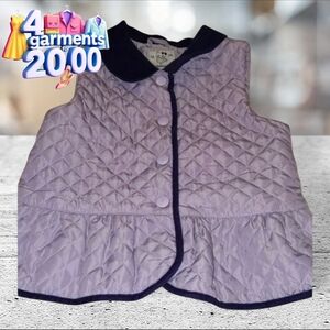 Gymboree purple vest with collar 2T-3T